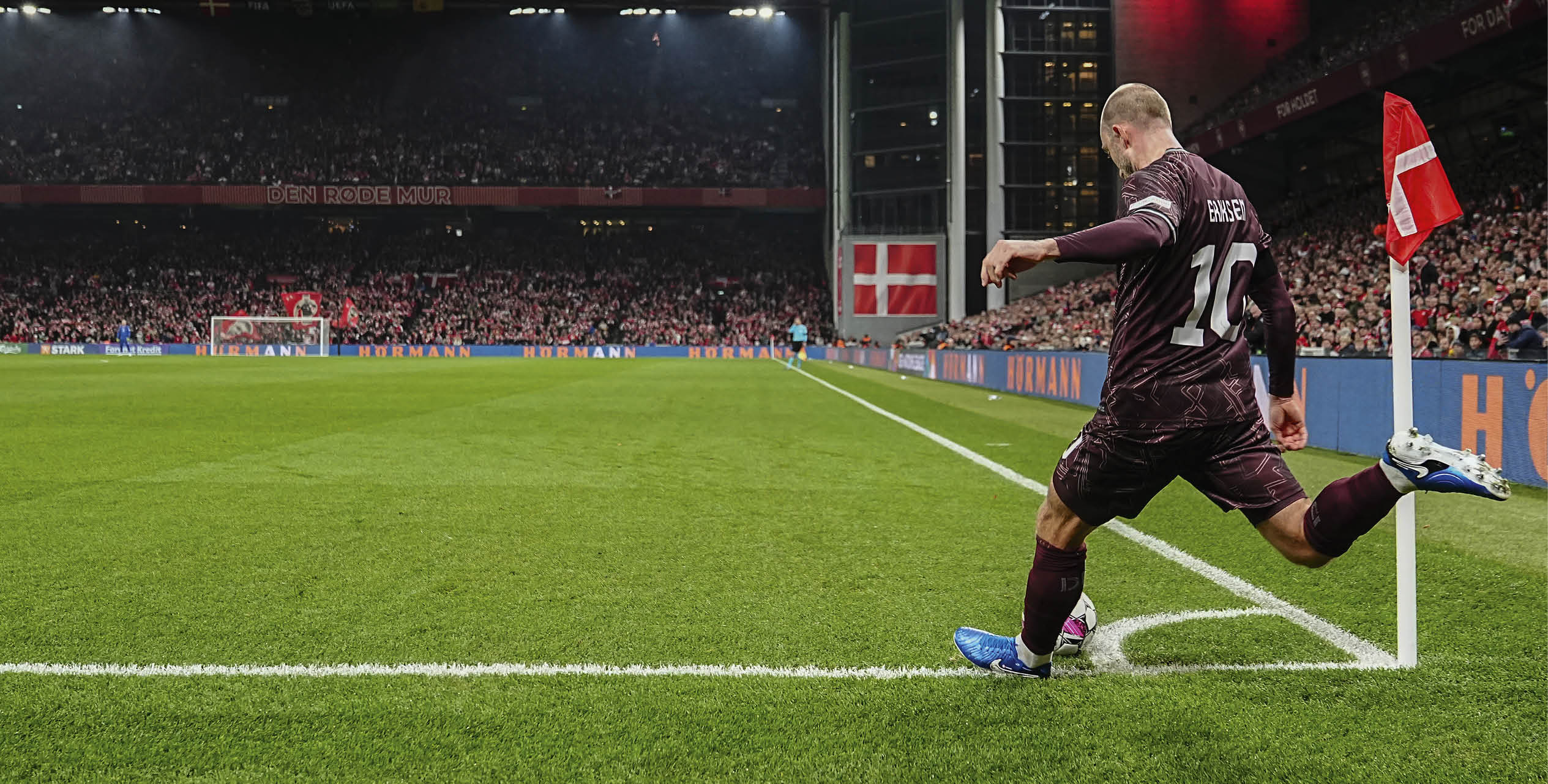 COPENHAGEN, DENMARK - NOVEMBER 15: LIVE image from the UEFA Nations League match between Denmark and Spain at Parken on November 15, 2024 in Copenhagen, Denmark. (Photo by Lars R nb g / FrontzoneSport)